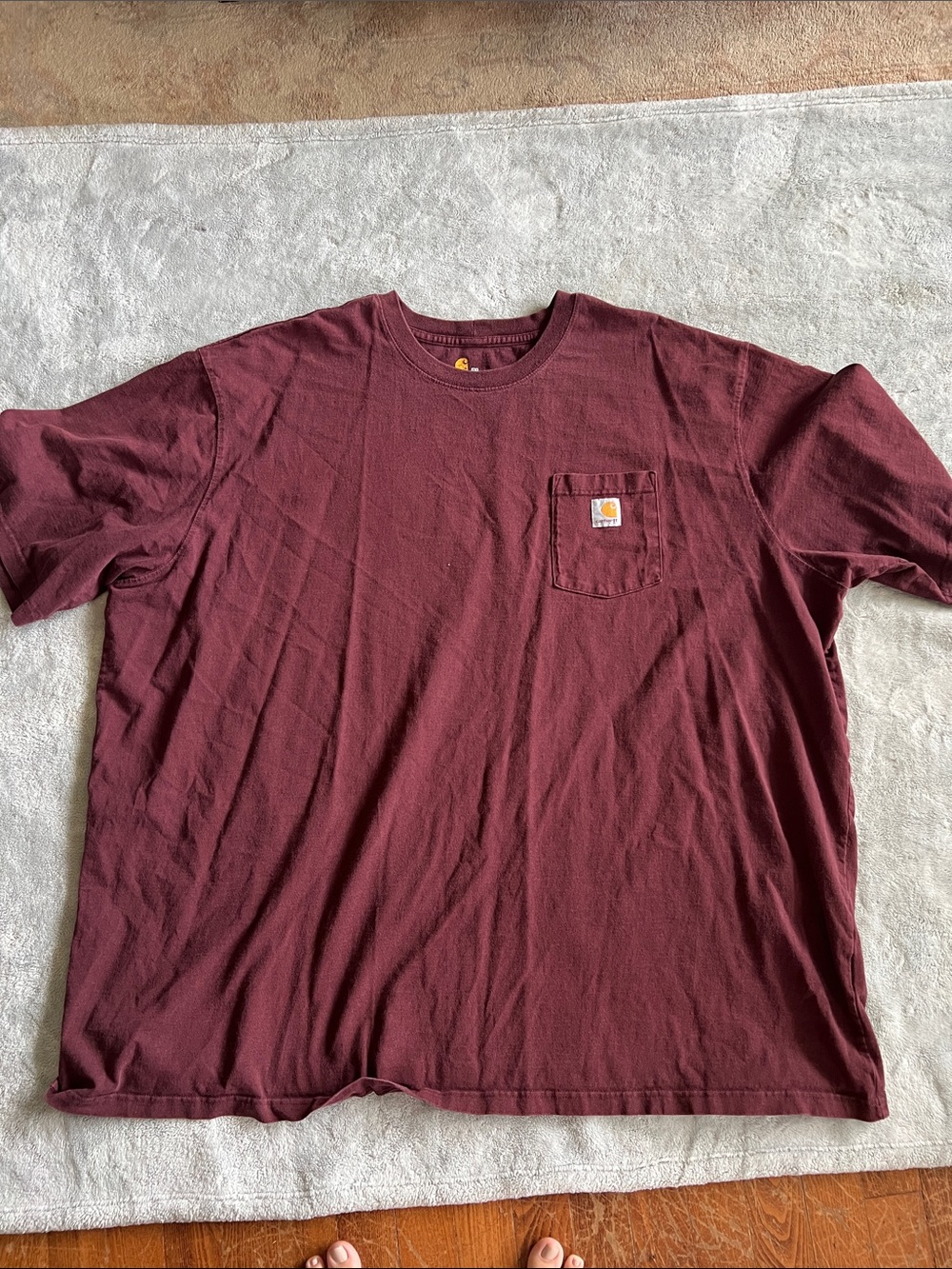 Carhartt Men's Pocket Tee in Maroon